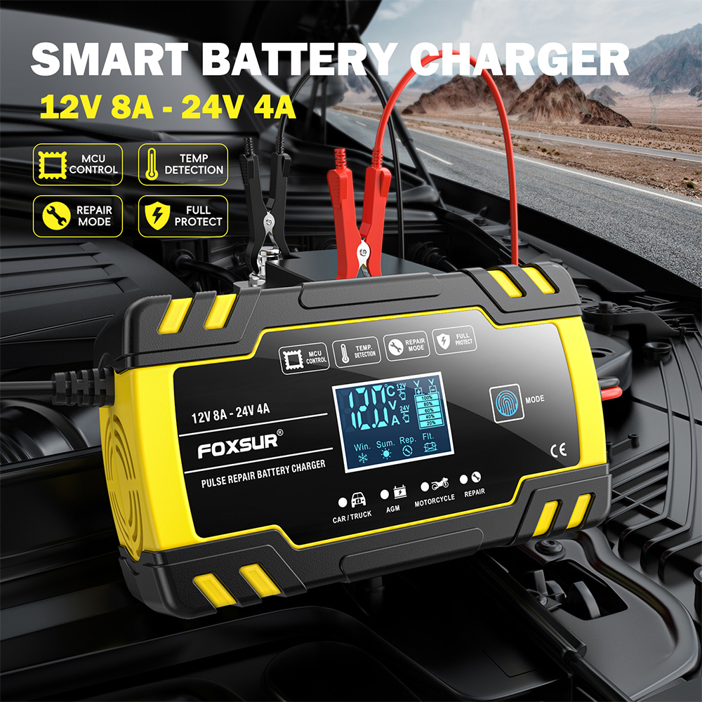 FOXSUR FBC122408D 12V 8A 24V 4 - Agm Deep Cycle Battery 评论和价格